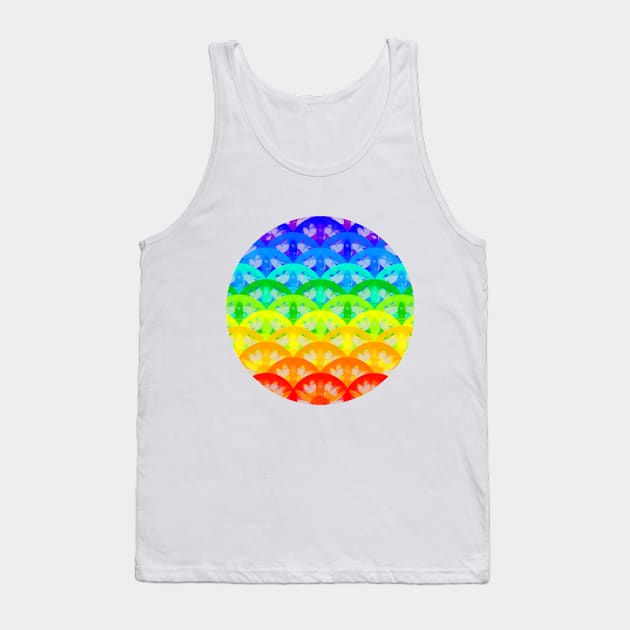 Flower of Life - Chakra / Rainbow Colors Tank Top by DesignBySMYRNA